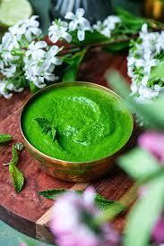 Instant Fudina Chat Chutney