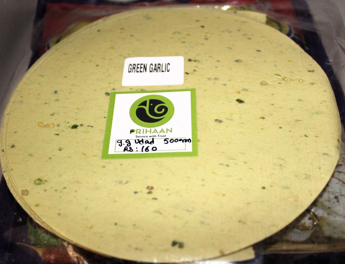 Green Garlic Papad