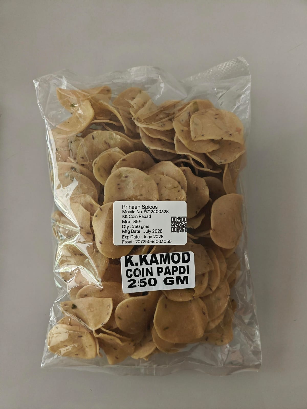Krishna Kamod Coin Papad