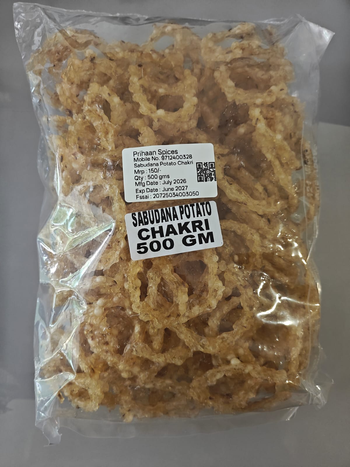 Sabudana Potato Chakri