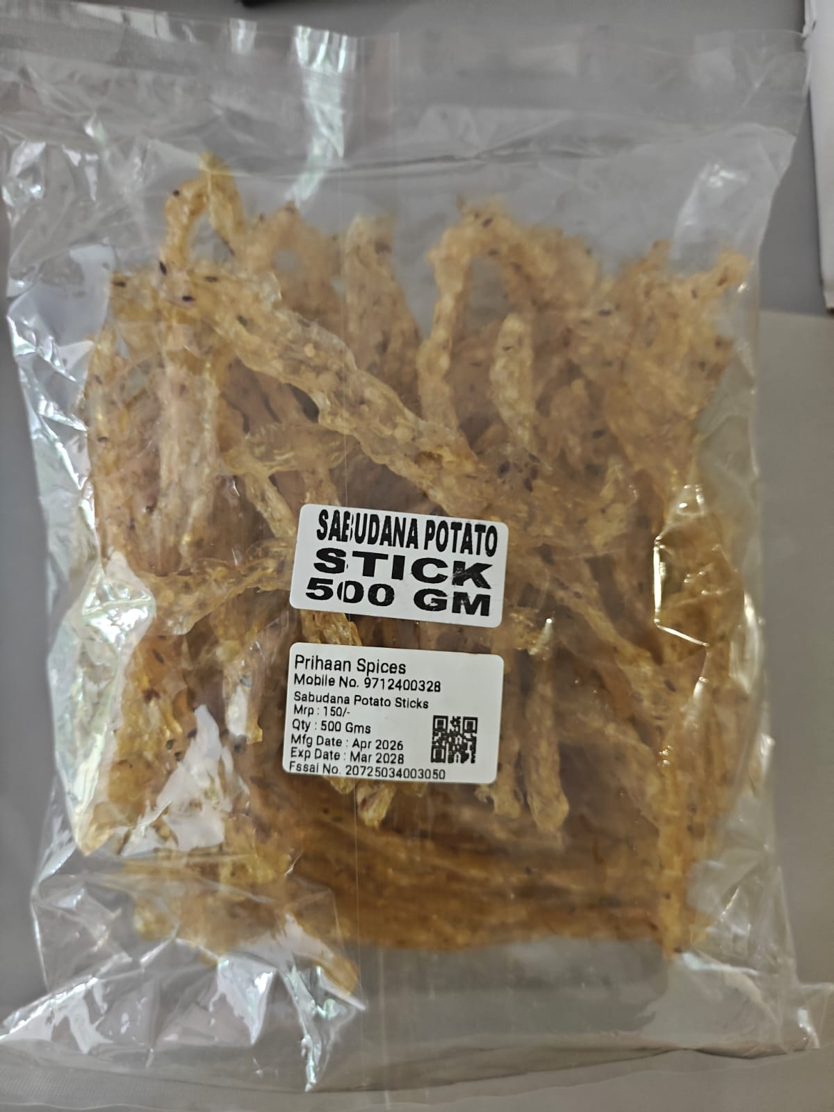 Sabudana Potato Stick