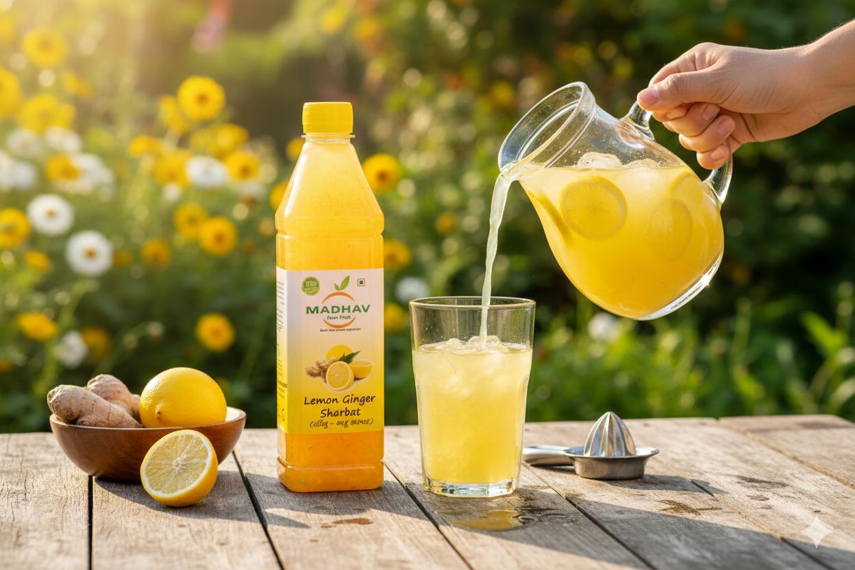Lemon Ginger Sharbat
