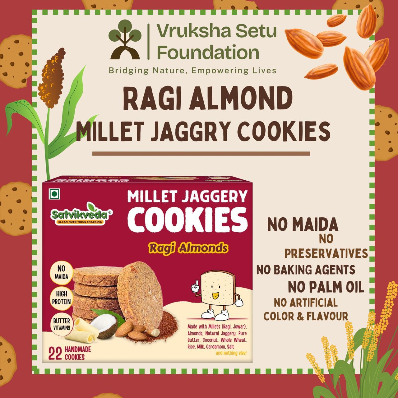 Ragi Almond Cookies