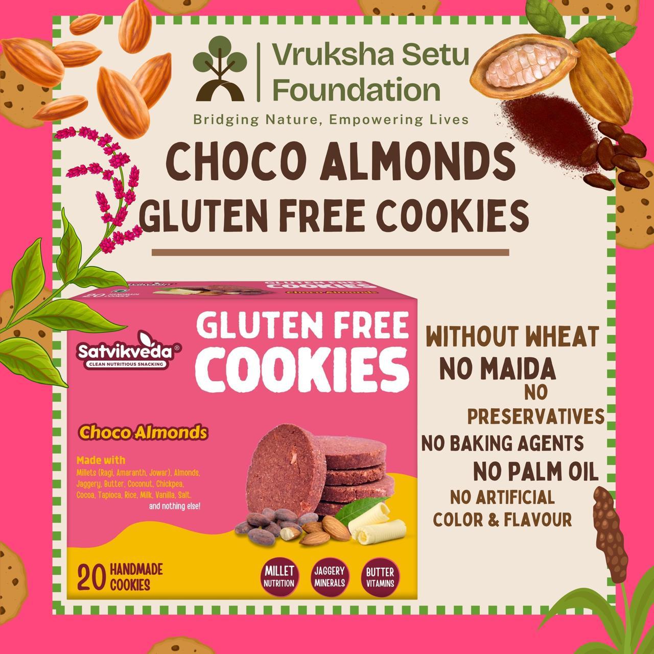 Gluten Free Choco Almond Cookies